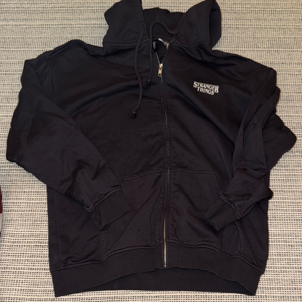 Divided Black Stranger Things Hoodie